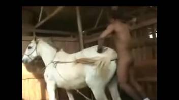 Incredible oral sex and male bestiality in a retro video