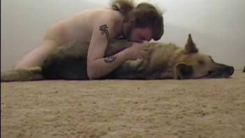 Queer dude bangs his furry buddy and shoots his load inside it