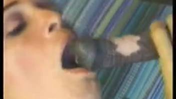Lady attempts enormous equine dick in her petite orifices