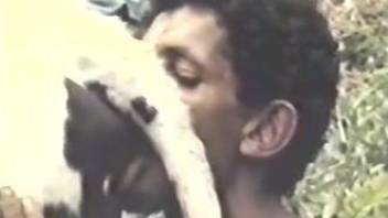 Black guy fucks cow in the ass then cums in the animal